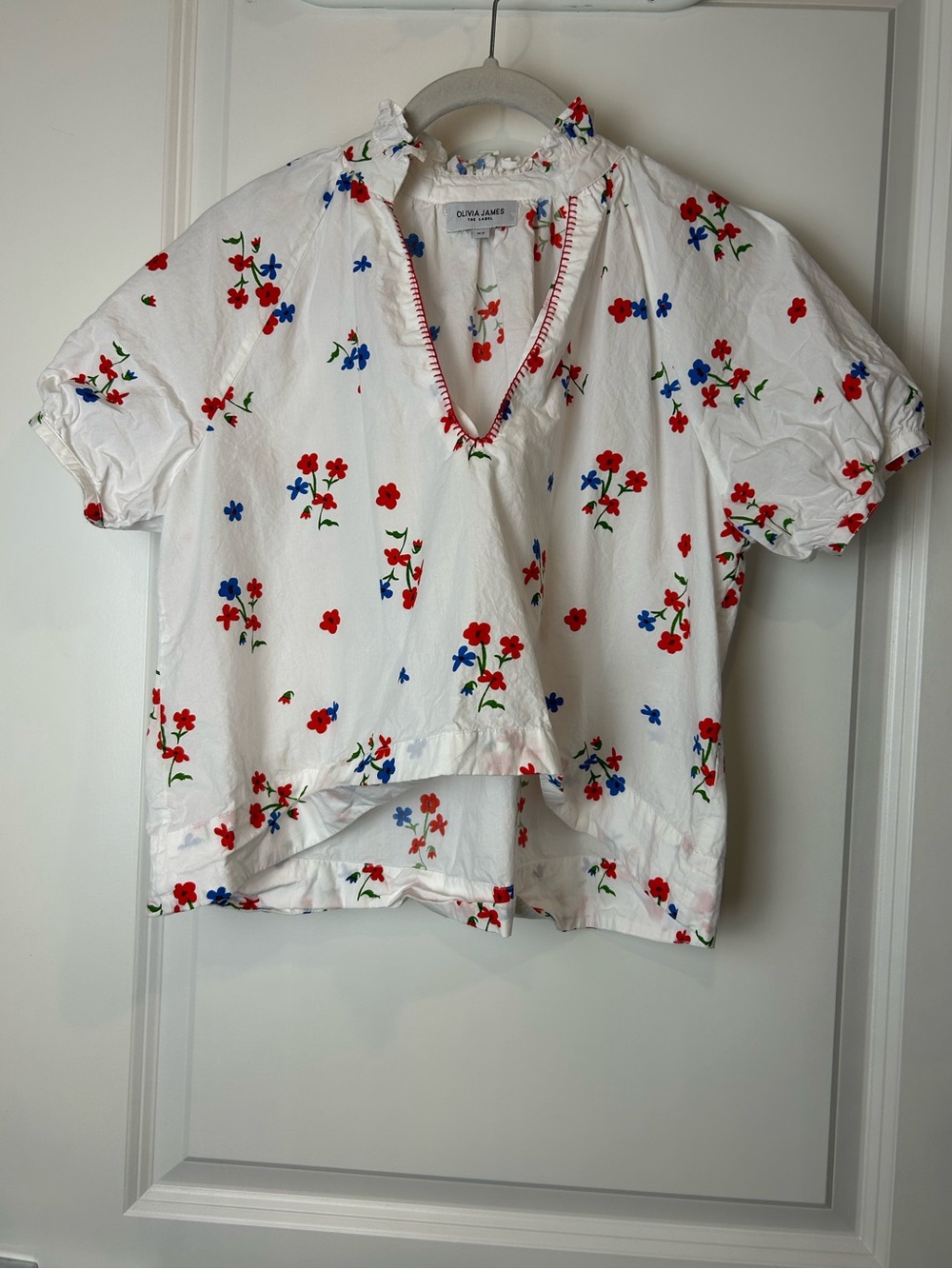 Tuckernuck Olivia James Floral Top Size XS Coastal Summer luxury vacation